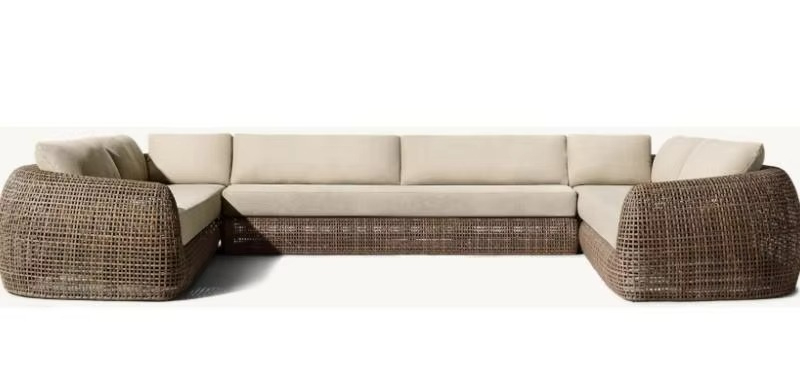 Outdoor Furniture For Sale - Sofa Seksional Modular Bentuk U untuk