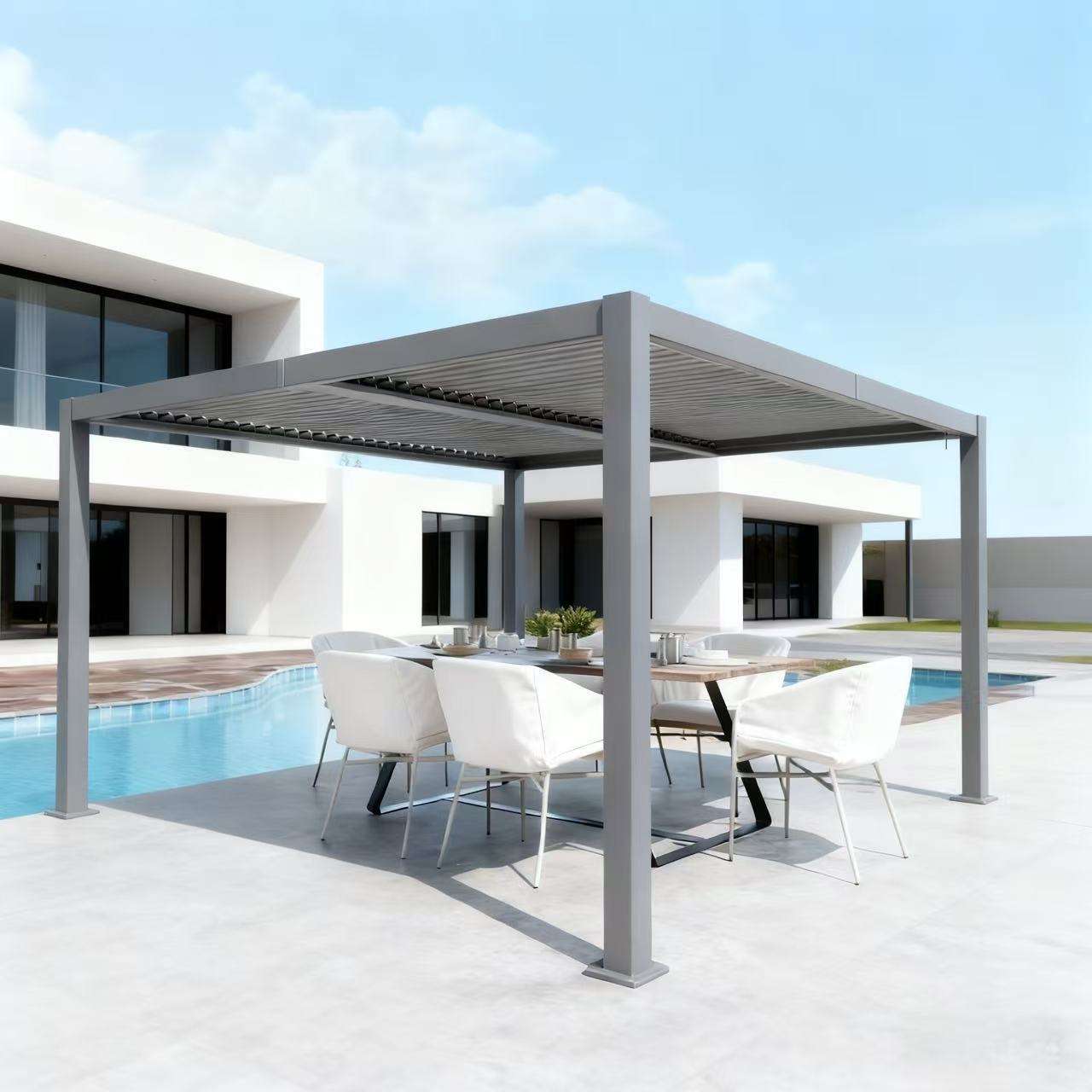 Outdoor Furniture Aluminum - Gazebo Tahan Korosi dari Aluminium Alloy,