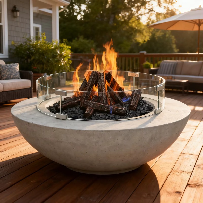Fire Pit Bowl - Meja Perapian GFRC 36 inci Terlaris