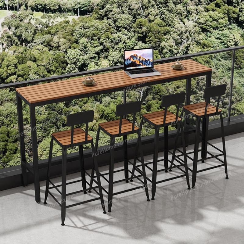 Outdoor Furniture For Cafe - Meja Bar Luar Ruangan Modern Tahan