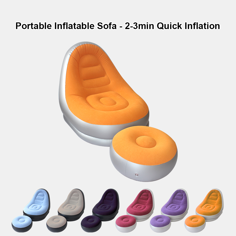 Outdoor Furniture Nearby - Set Sofa Tiup Portabel Multiwarna dengan