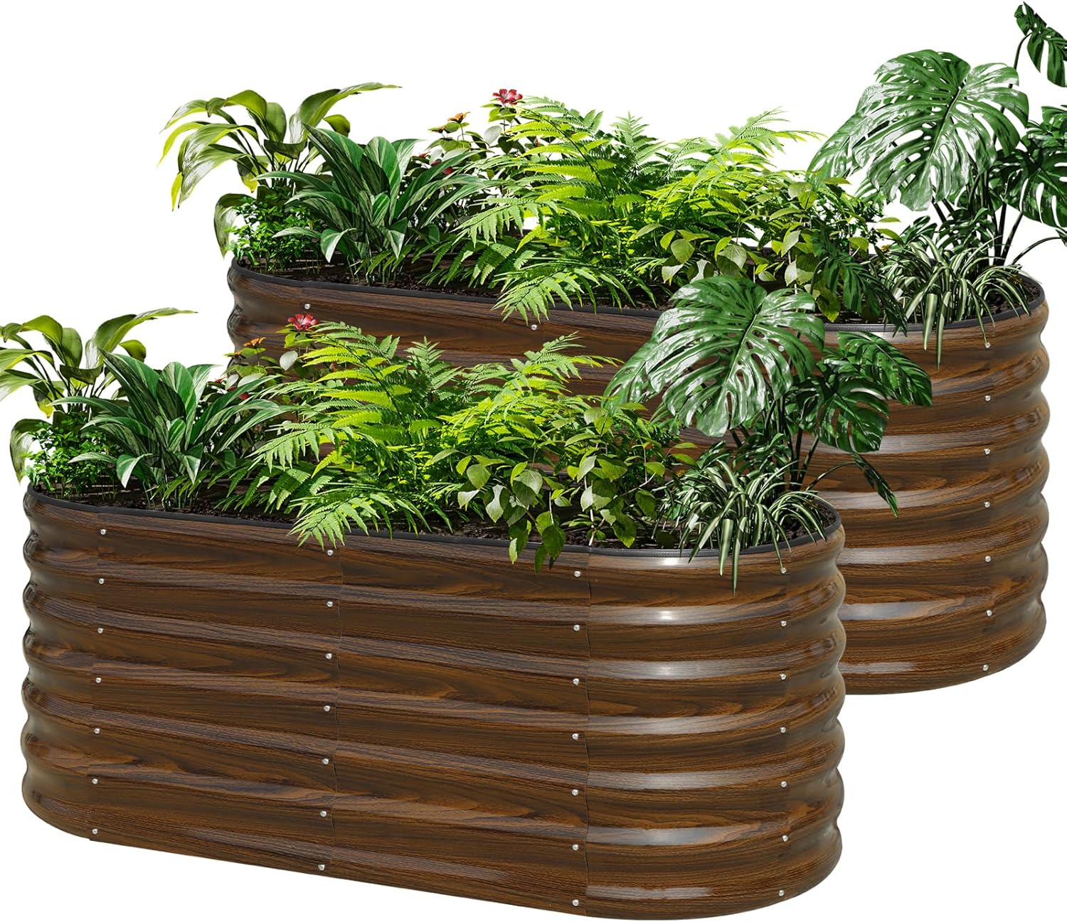Planter Raised Metal - Kit Tempat Tanam Terangkat dari Baja