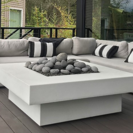 Fire Pit Bowl - Set Sofa Luar Ruangan dengan Meja