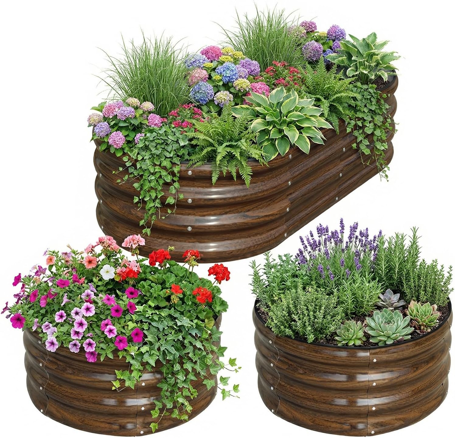Planter Raised Metal - 3 Paket Kit Bedeng Tanam Terangkat