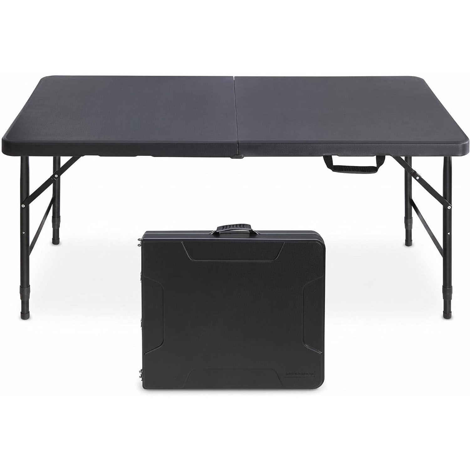 Outdoor Furniture Legs - Meja Lipat Tinggi 4ft, Dapat Disesuaikan,