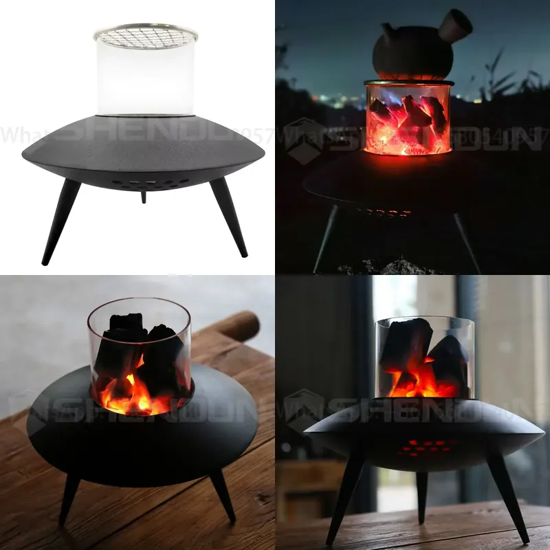 Fire Pit Bowl - Tungku Api Pembakar Arang Logam Bulat,