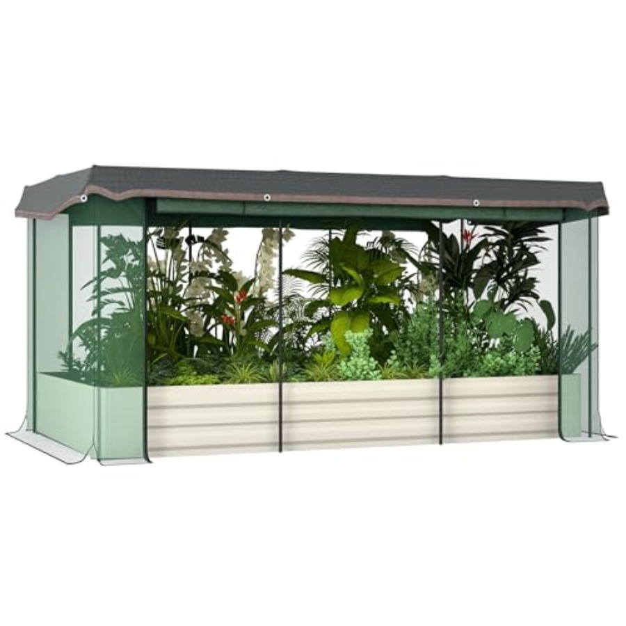 Planter Raised Metal - Kotak Tanam Logam Galvanis 7,3 x