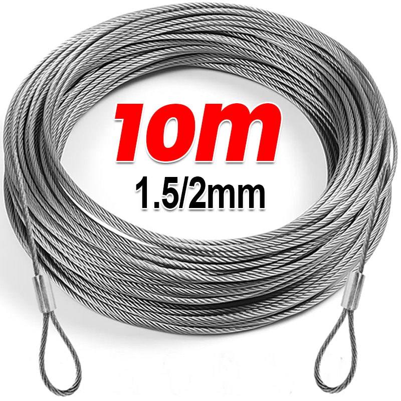 Outdoor Furniture Rope - Tali Kawat Baja Tahan Karat 10/2M
