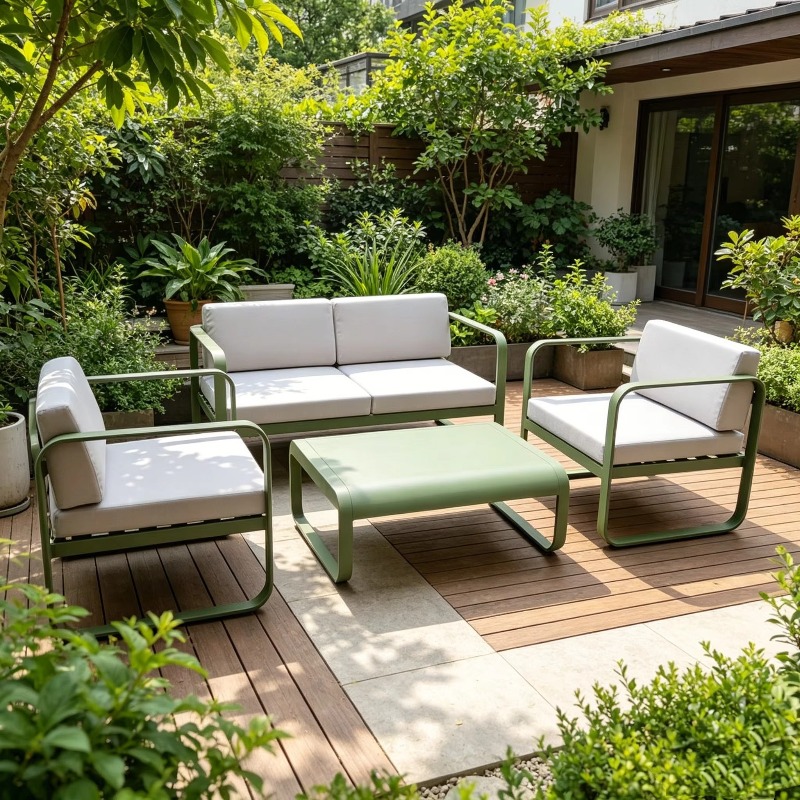 Outdoor Furniture Aluminum - Set Sofa Luar Ruangan Anti Air