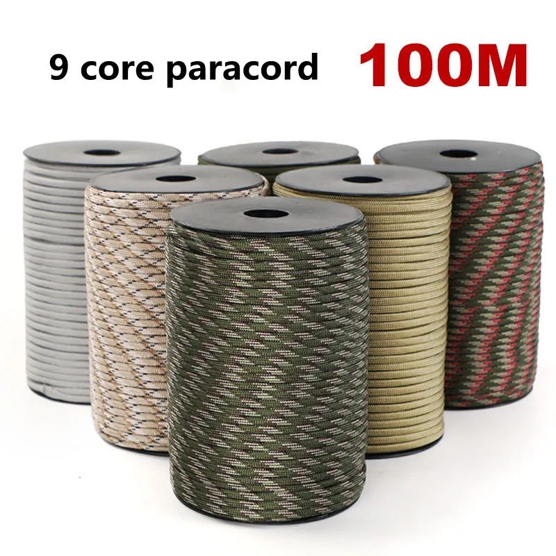 Outdoor Furniture Rope - 100M 550 Tali Paracord 9 Inti