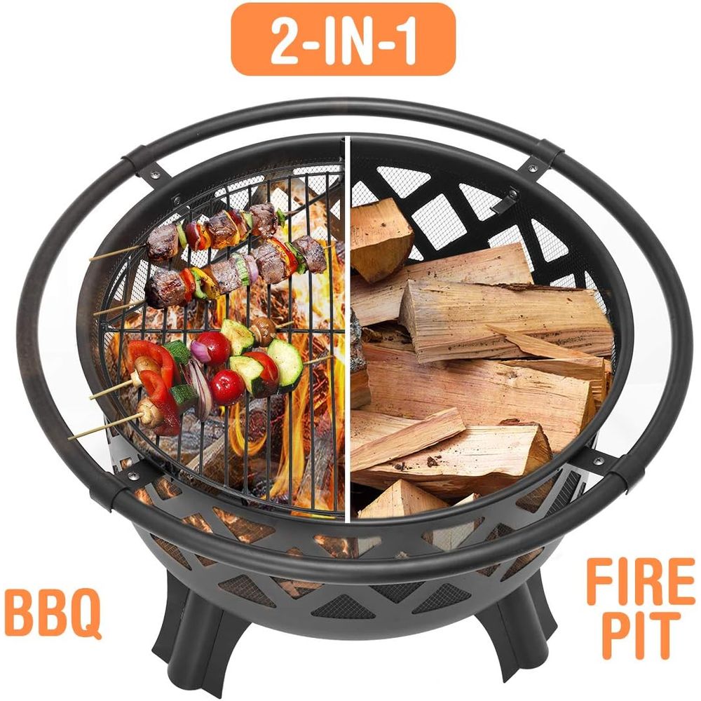 Perapian Kayu Bakar Luar Ruang - Fire Pit Bowl ulasan dan harga