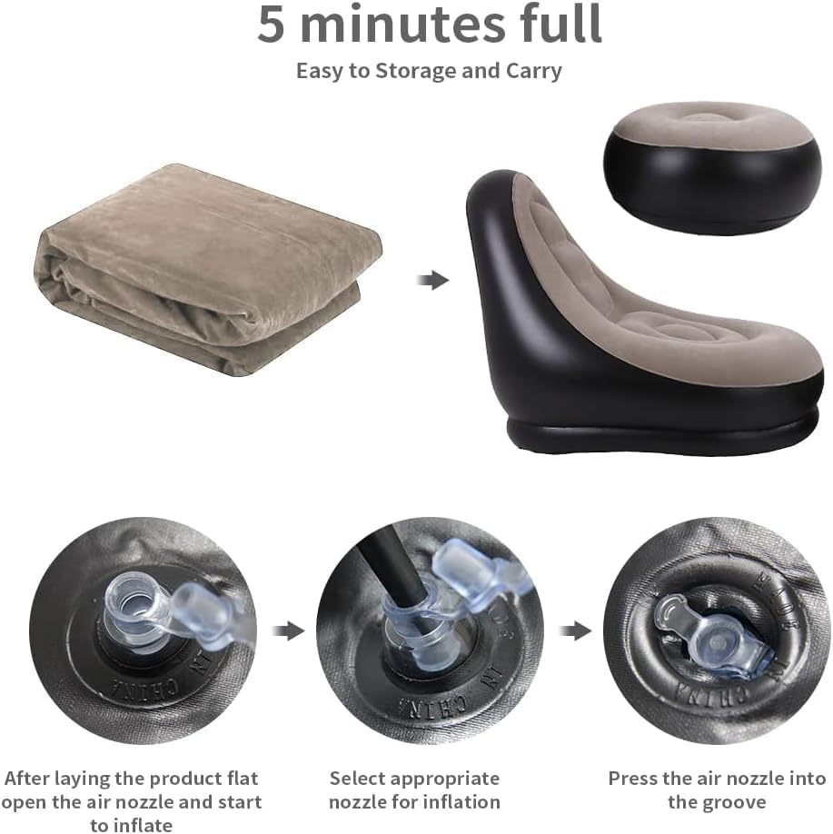 2 Buah Kursi Sofa Tiup Lipat ( - Outdoor Furniture Nearby ulasan dan harga