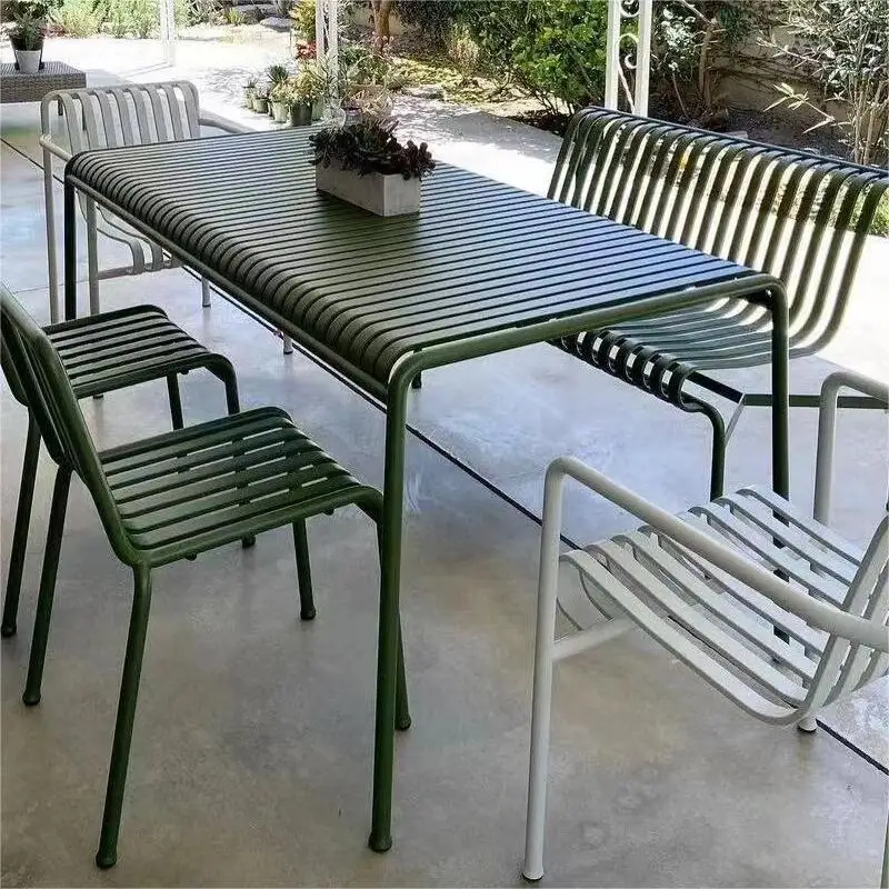 Meja dan kursi balkon besi tem - Outdoor Furniture For Cafe ulasan dan harga