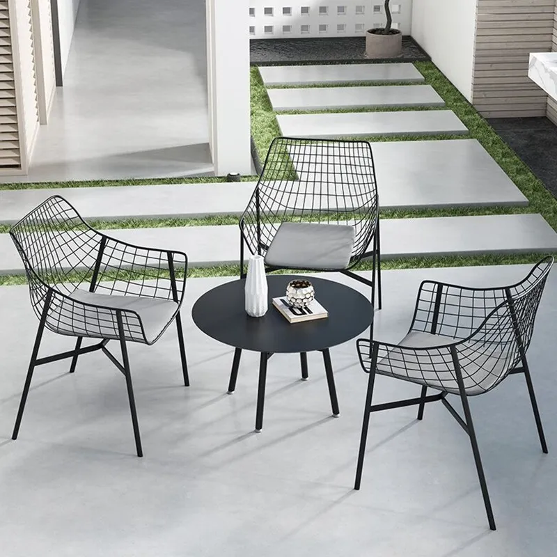 Set Meja dan Kursi Besi Tempa  - Outdoor Furniture For Cafe ulasan dan harga