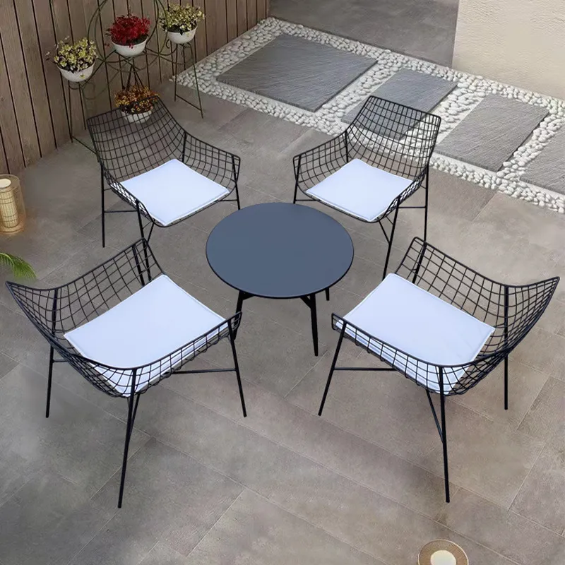 Set Meja dan Kursi Besi Tempa  - Outdoor Furniture For Cafe ulasan dan harga