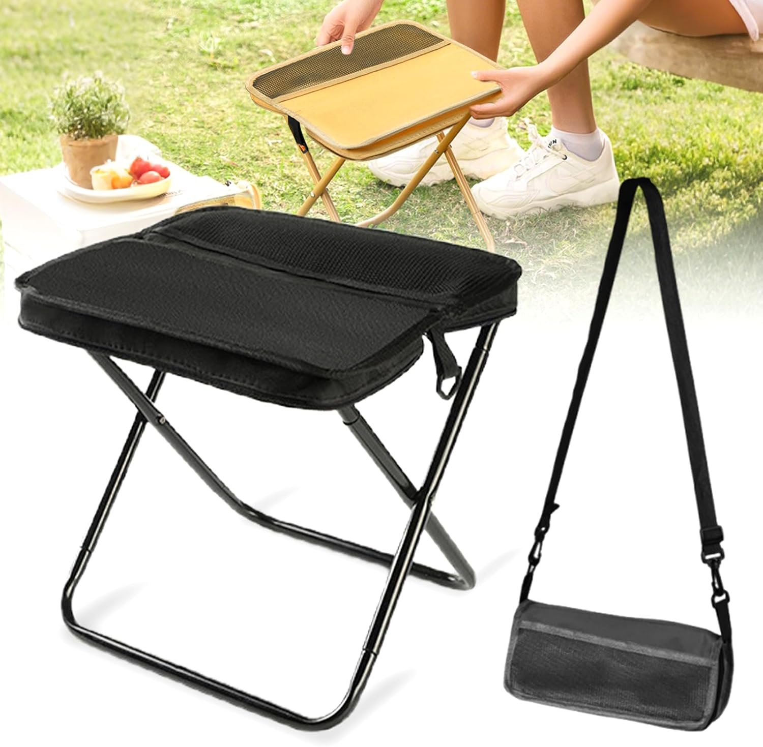 Kursi Lipat Portabel GMOX 1.5l - Outdoor Furniture Rope ulasan dan harga