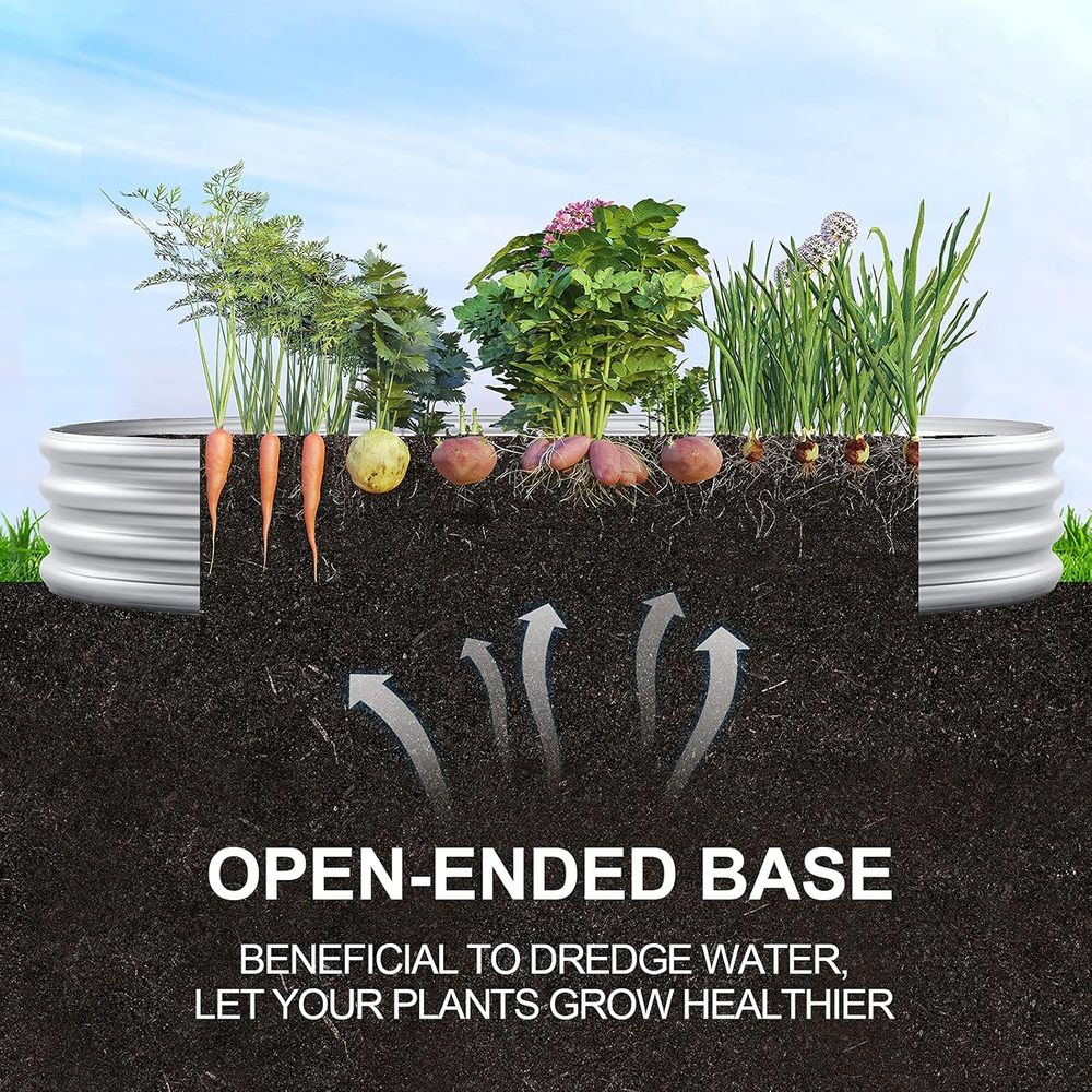 2-Pack Bedengan Tanaman Oval G - Planter Raised Metal ulasan dan harga