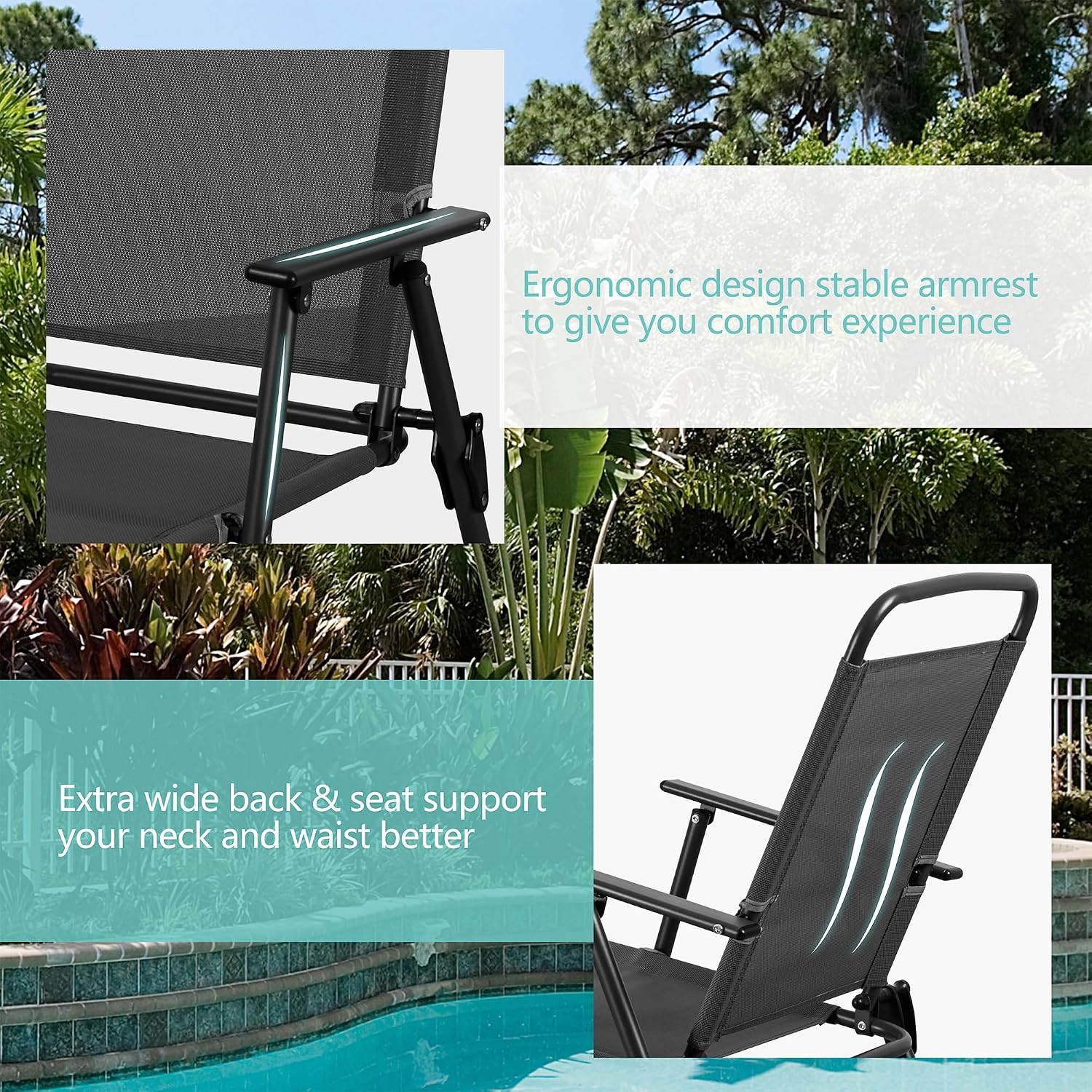 Set Meja Makan Teras Logam, Ku - Outdoor Furniture For Sale ulasan dan harga