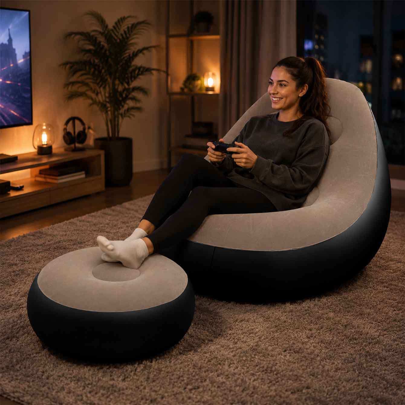 Kursi Tiup untuk Dewasa, Kursi - Outdoor Furniture Nearby ulasan dan harga