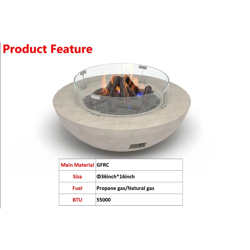 Meja Perapian GFRC 36 inci Ter - Fire Pit Bowl ulasan dan harga