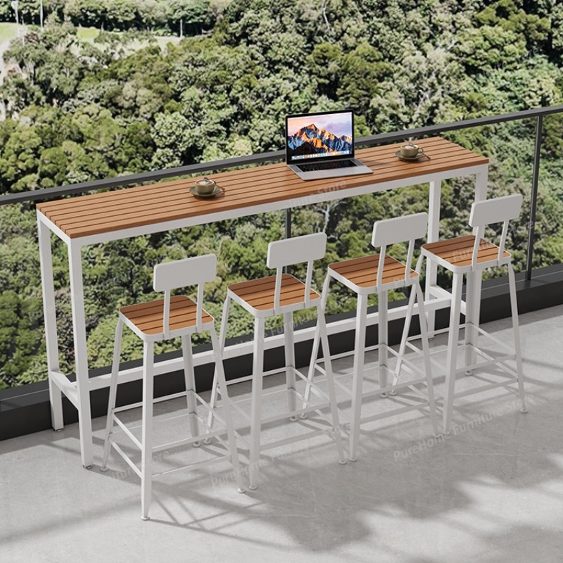 Meja Bar Luar Ruangan Modern T - Outdoor Furniture For Cafe ulasan dan harga