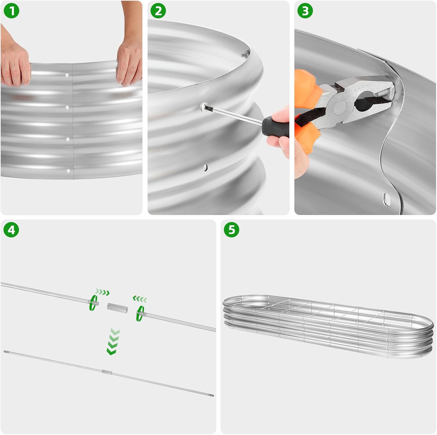 Kit Tempat Tanam Terangkat Gal - Planter Raised Metal ulasan dan harga