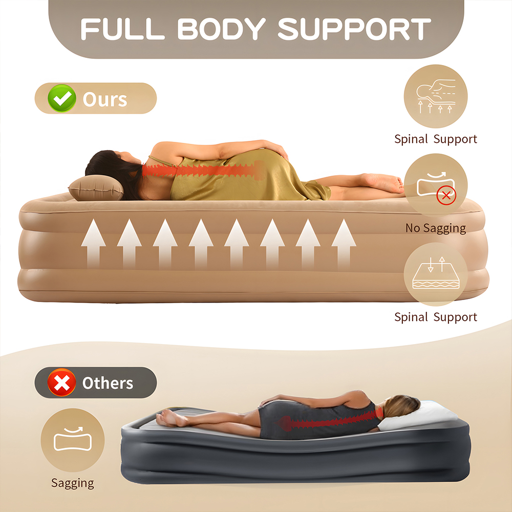 Kasur Udara Queen dengan Pompa - Outdoor Furniture Nearby ulasan dan harga