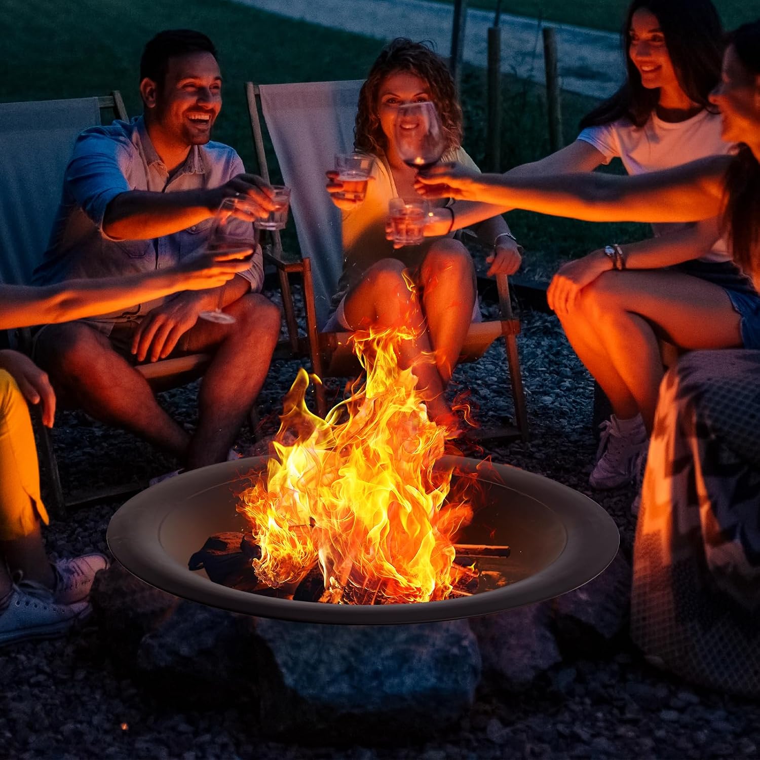 Wadah Api Baja 35 Inci, Tahan  - Fire Pit Bowl ulasan dan harga