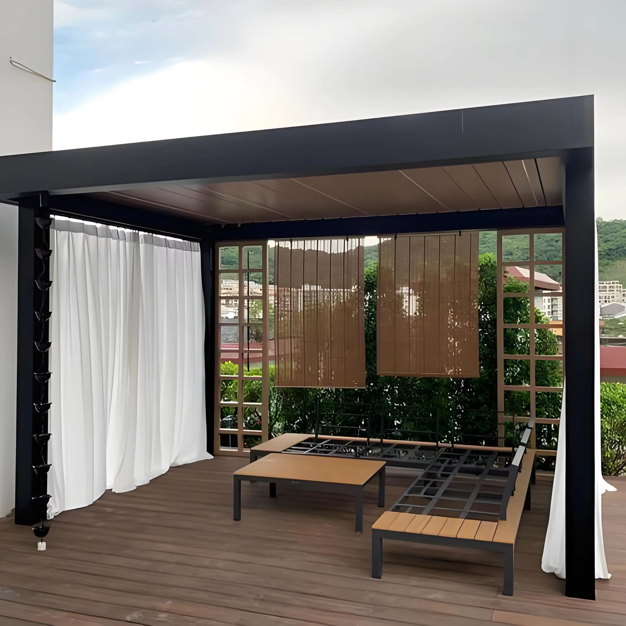Gazebo Persegi Panjang dari Al - Outdoor Furniture Aluminum ulasan dan harga