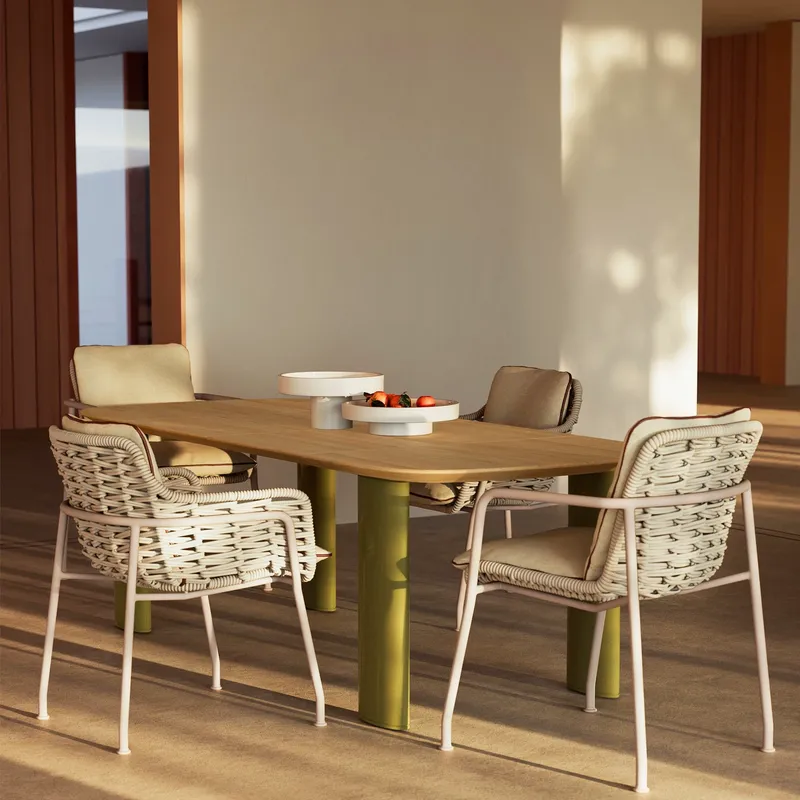 Set Meja dan Kursi Makan Luar  - Outdoor Furniture For Cafe ulasan dan harga