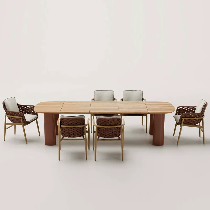 Set Meja dan Kursi Makan Luar  - Outdoor Furniture For Cafe ulasan dan harga