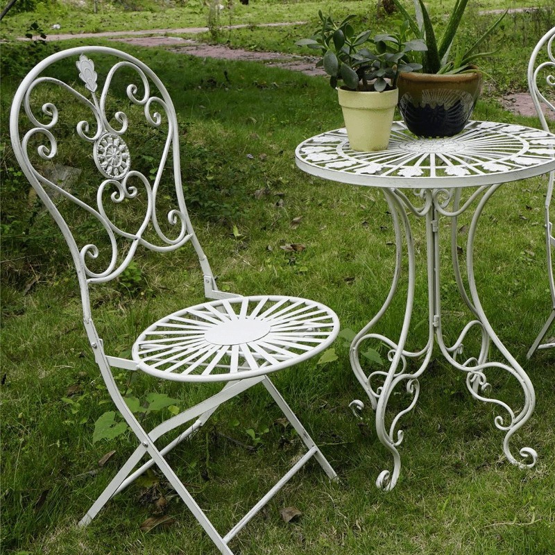 Meja dan Kursi Besi Vintage Pr - Outdoor Furniture For Cafe ulasan dan harga