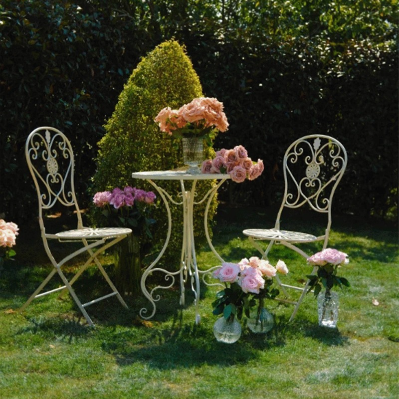 Meja dan Kursi Besi Vintage Pr - Outdoor Furniture For Cafe ulasan dan harga