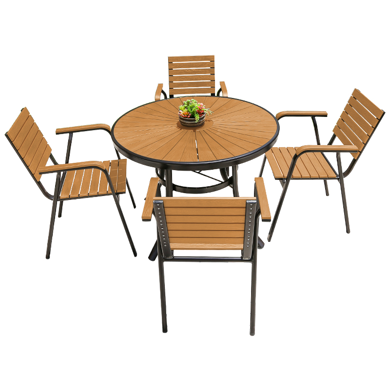 Produsen Set Meja Makan Bundar - Outdoor Furniture For Cafe ulasan dan harga