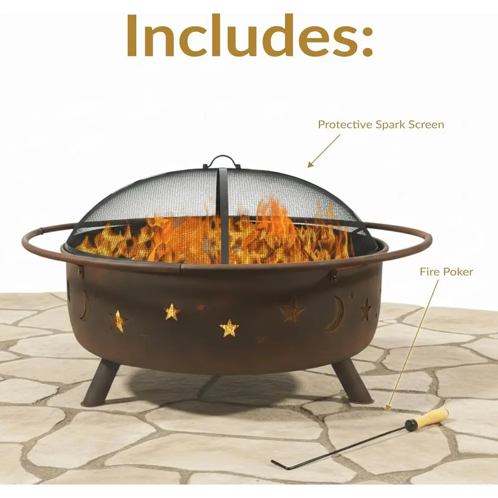Perapian Kayu Bakar Luar Ruang - Fire Pit Bowl ulasan dan harga