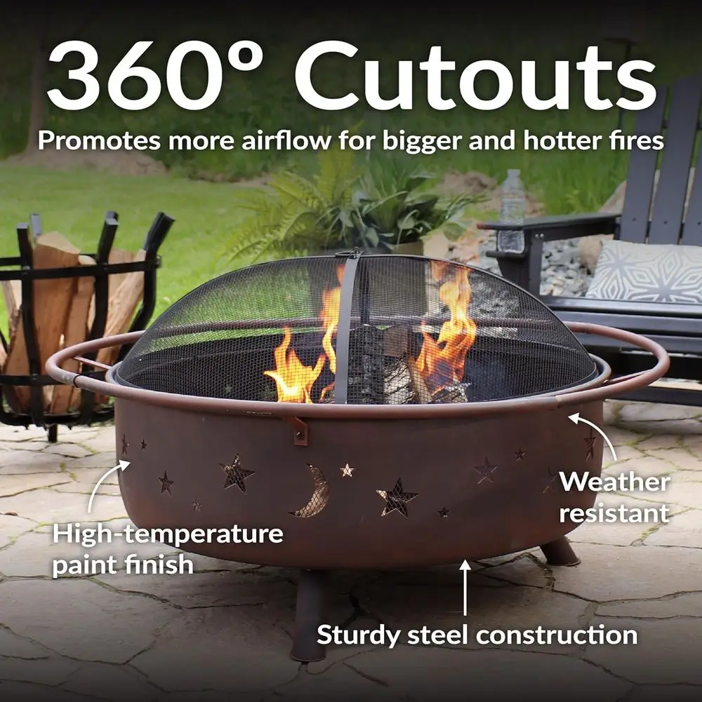 Perapian Kayu Bakar Luar Ruang - Fire Pit Bowl ulasan dan harga