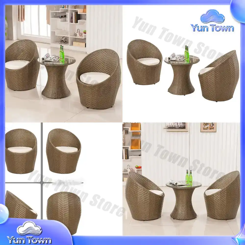 Set Meja dan Kursi Rotan 3-Pie - Outdoor Furniture Vietnam ulasan dan harga