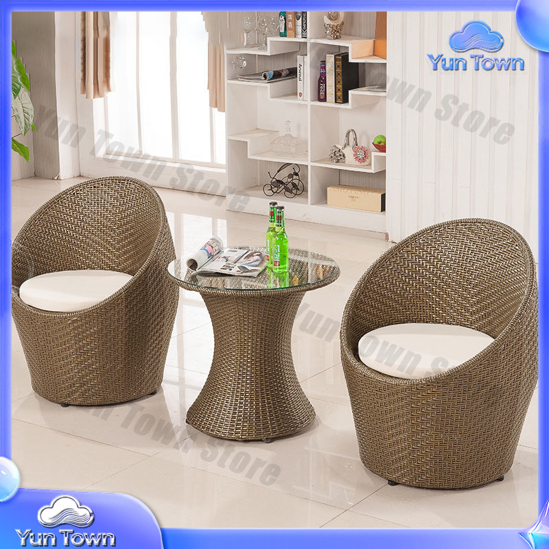 Set Meja dan Kursi Rotan 3-Pie - Outdoor Furniture Vietnam ulasan dan harga