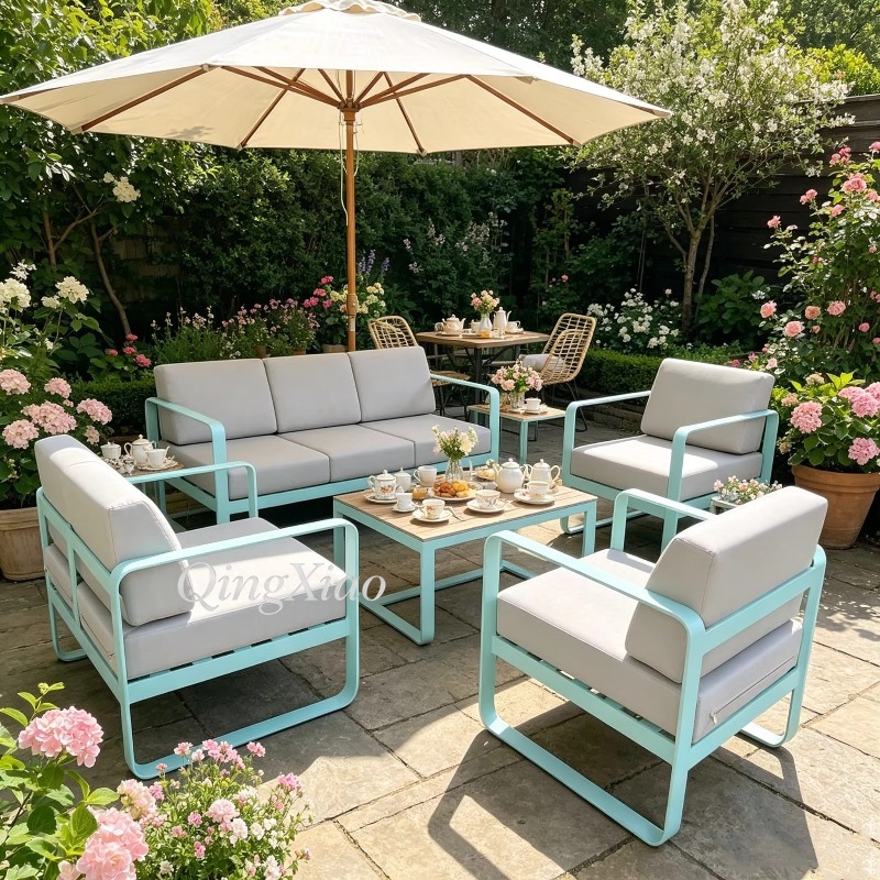 Set Sofa Luar Ruangan Anti Air - Outdoor Furniture Aluminum ulasan dan harga