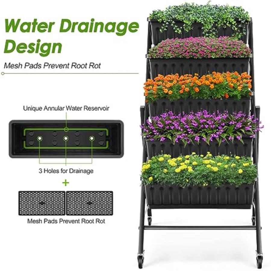 2 Paket Rak Tanam Vertikal Ber - Planter Raised Metal ulasan dan harga
