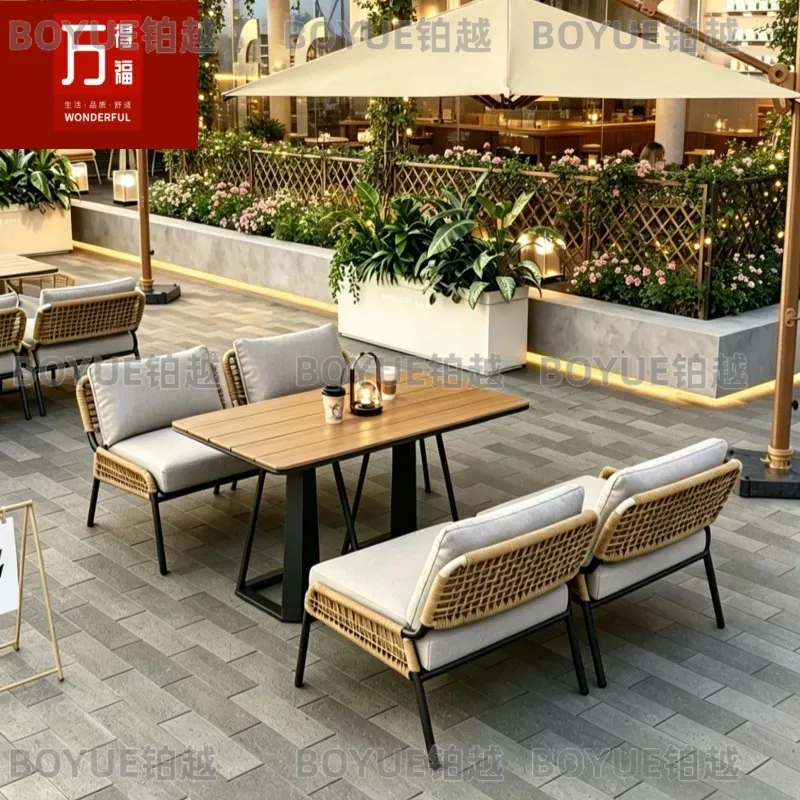 Set Furnitur Teras Luar Ruanga - Outdoor Furniture For Cafe ulasan dan harga