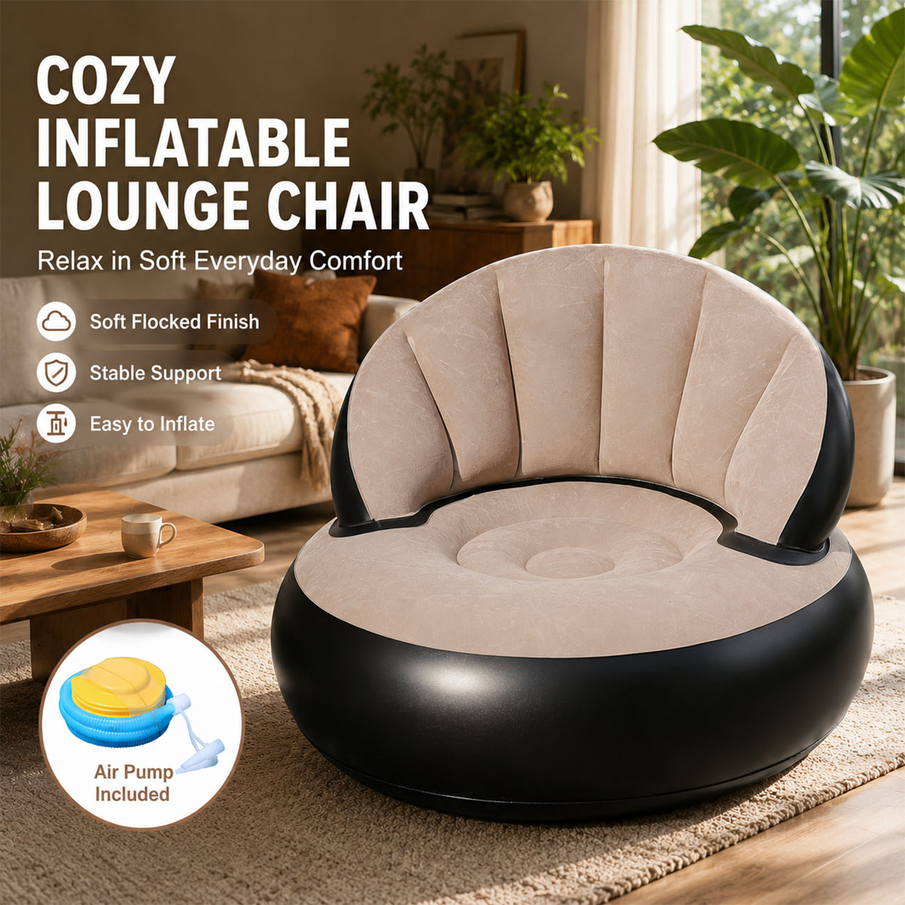 Kursi Tiup untuk Dewasa, Kursi - Outdoor Furniture Nearby ulasan dan harga